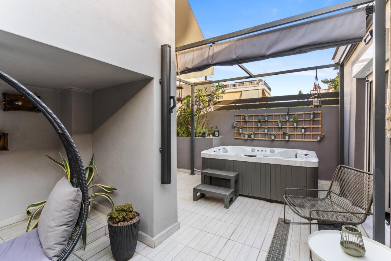 Luxe House In Glyfada With Spa Near Metro Station C8 Афины Экстерьер фото